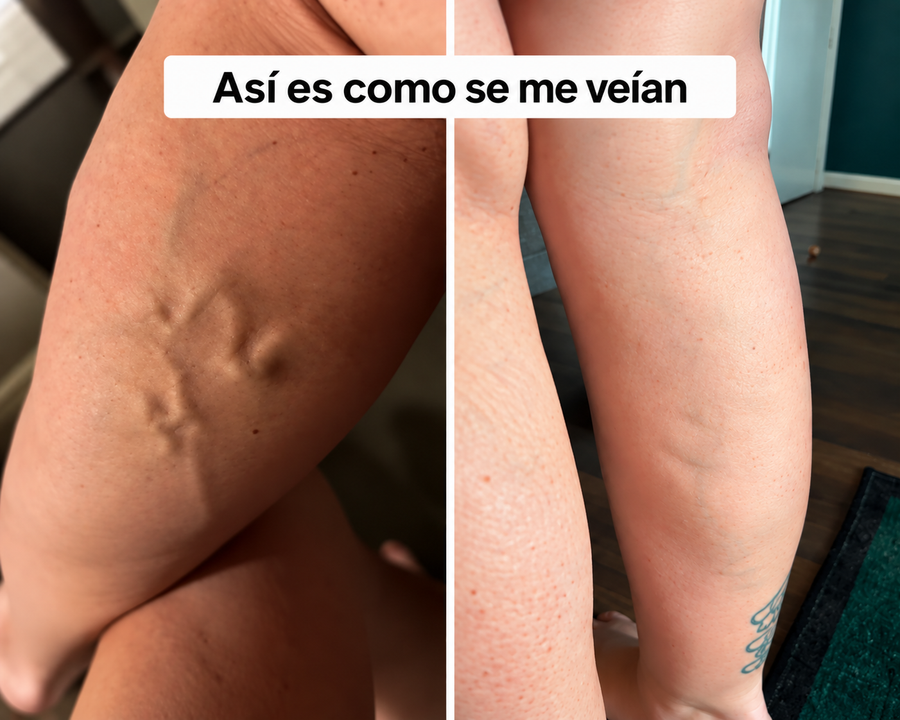 Así es como se me veían las piernas